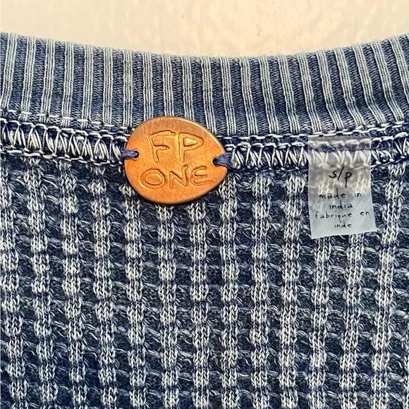 FP1 Free People Waffle Knit Mini Dress S - Picture 4 of 8